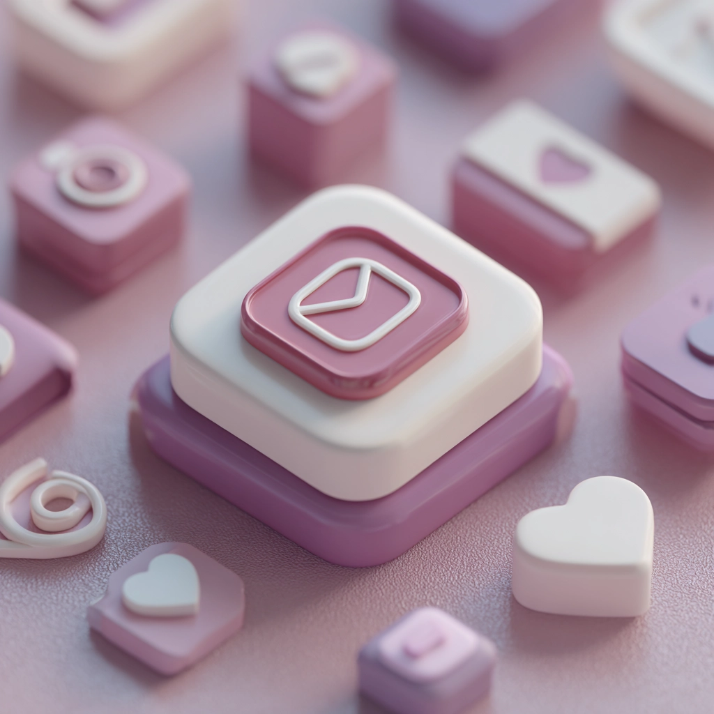 Instagram logo next to a temporary email inbox